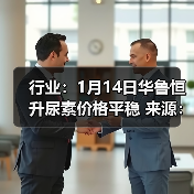 行业：1月14日华鲁恒升尿素价格平稳 来源：互联网 2026-01-18（图1）