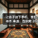 让孩子放下手机，拿起书本