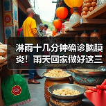 淋雨十几分钟确诊脑膜炎！雨天回家做好这三件事→