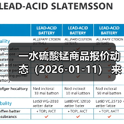 一水硫酸锰商品报价动态（2026-01-11） 来源：互联网 2026-01-18（图3）