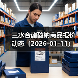 三水合醋酸钠商品报价动态(2026-01-11) 来源:互联网 2026-01-17(图1) 三水合醋酸钠商品报价动态(2026-01-11) 来源:互联网 2026-01-17(图1)
