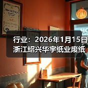 行业：2026年1月15日浙江绍兴华宇纸业废纸价格下调 来源：互联网 2026-01-18（图2）