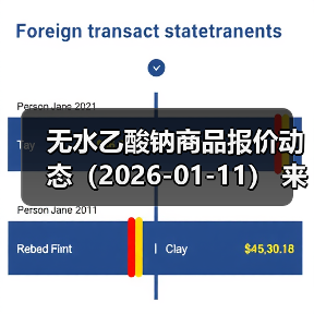 无水乙酸钠商品报价动态（2026-01-11） 来源：互联网 2026-01-17（图3）