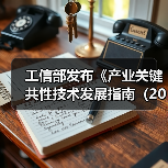 工信部发布《产业关键共性技术发展指南（2017年）》（图1）