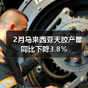 2月马来西亚天胶产量同比下降3.8%（图3）