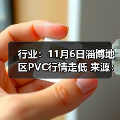 行业：11月6日淄博地区PVC行情走低
