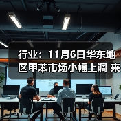 行业：11月6日华东地区甲苯市场小幅上调 来源：互联网 2025-11-06（图2）