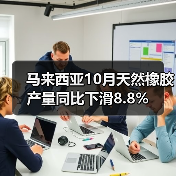 马来西亚10月天然橡胶产量同比下滑8.8%