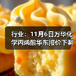 行业：11月6日万华化学丙烯酸华东报价下调 来源：互联网 2025-11-06（图2）