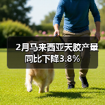 2月马来西亚天胶产量同比下降3.8%（图2）