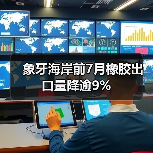 象牙海岸前7月橡胶出口量降逾9%（图3）