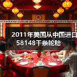 2011年美国从中国进口58148千条轮胎(图1) 2011年美国从中国进口58148千条轮胎(图1)