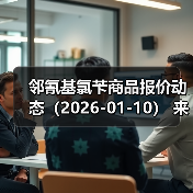 邻氰基氯苄商品报价动态(2026-01-10) 来源:互联网 2026-01-17(图1) 邻氰基氯苄商品报价动态(2026-01-10) 来源:互联网 2026-01-17(图1)