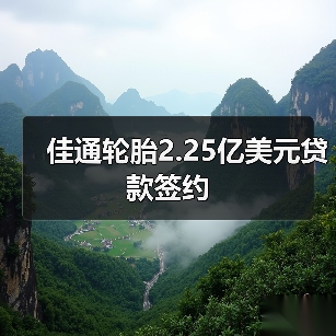 佳通轮胎2.25亿美元贷款签约（图3）