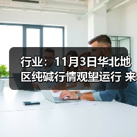 行业：11月3日华北地区纯碱行情观望运行 来源：互联网 2025-11-06（图4）