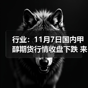 行业：11月7日国内甲醇期货行情收盘下跌