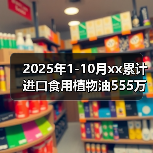 2025年1-10月xx累计进口食用植物油555万吨 来源：互联网 2025-11-07（图4）