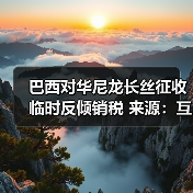 巴西对华尼龙长丝征收临时反倾销税 来源：互联网 2025-10-28（图1）