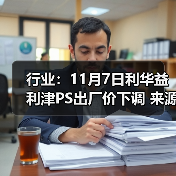行业：11月7日利华益利津PS出厂价下调 来源：互联网 2025-11-07（图4）
