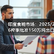 印度食糖市场：2025/26榨季批准150万吨出口 来源：互联网 2025-11-12（图3）