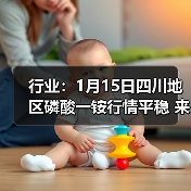 行业：1月15日四川地区磷酸一铵行情平稳