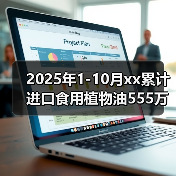 2025年1-10月xx累计进口食用植物油555万吨 来源：互联网 2025-11-07（图4）