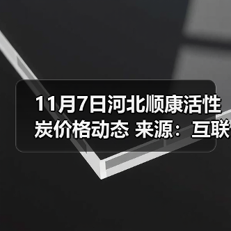 11月7日河北顺康活性炭价格动态 来源：互联网 2025-11-07（图4）