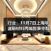 行业：11月7日上海华谊新材料丙烯酸异辛酯价格下调 来源：互联网 2025-11-07（图1）