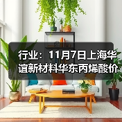 行业：11月7日上海华谊新材料华东丙烯酸价格下调 来源：互联网 2025-11-07（图2）