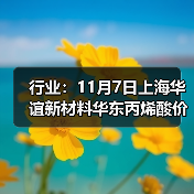 行业:11月7日上海华谊新材料华东丙烯酸价格下调 来源:互联网 2025-11-07(图2) 行业:11月7日上海华谊新材料华东丙烯酸价格下调 来源:互联网 2025-11-07(图2)