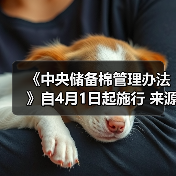 《中央储备棉管理办法》自4月1日起施行 来源：互联网 2024-04-01（图4）