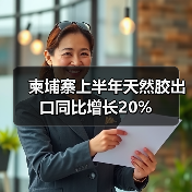 柬埔寨上半年天然胶出口同比增长20%