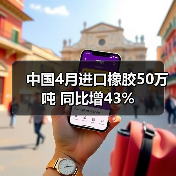 中国4月进口橡胶50万吨 同比增43%（图3）